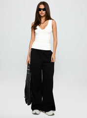 Loving Is Easy Ruched Top White