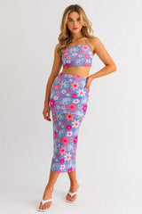 Malibu Blooms Crop Top - Extra Small