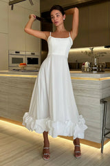 Eva Midi Dress - White