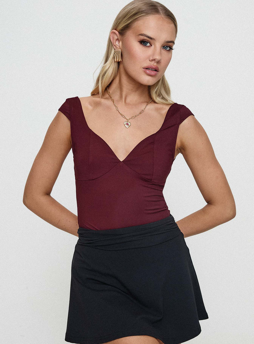 Zenon Bodysuit Wine