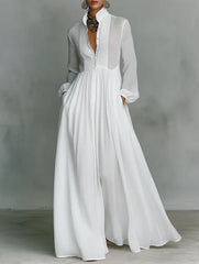 Serena Flowing Button-Front Maxi Dress - Effortless Chic For Any Occasion