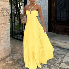 Monica Halter Maxi Dress