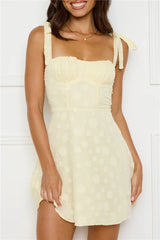 Skyline Effect Mini Dress Yellow